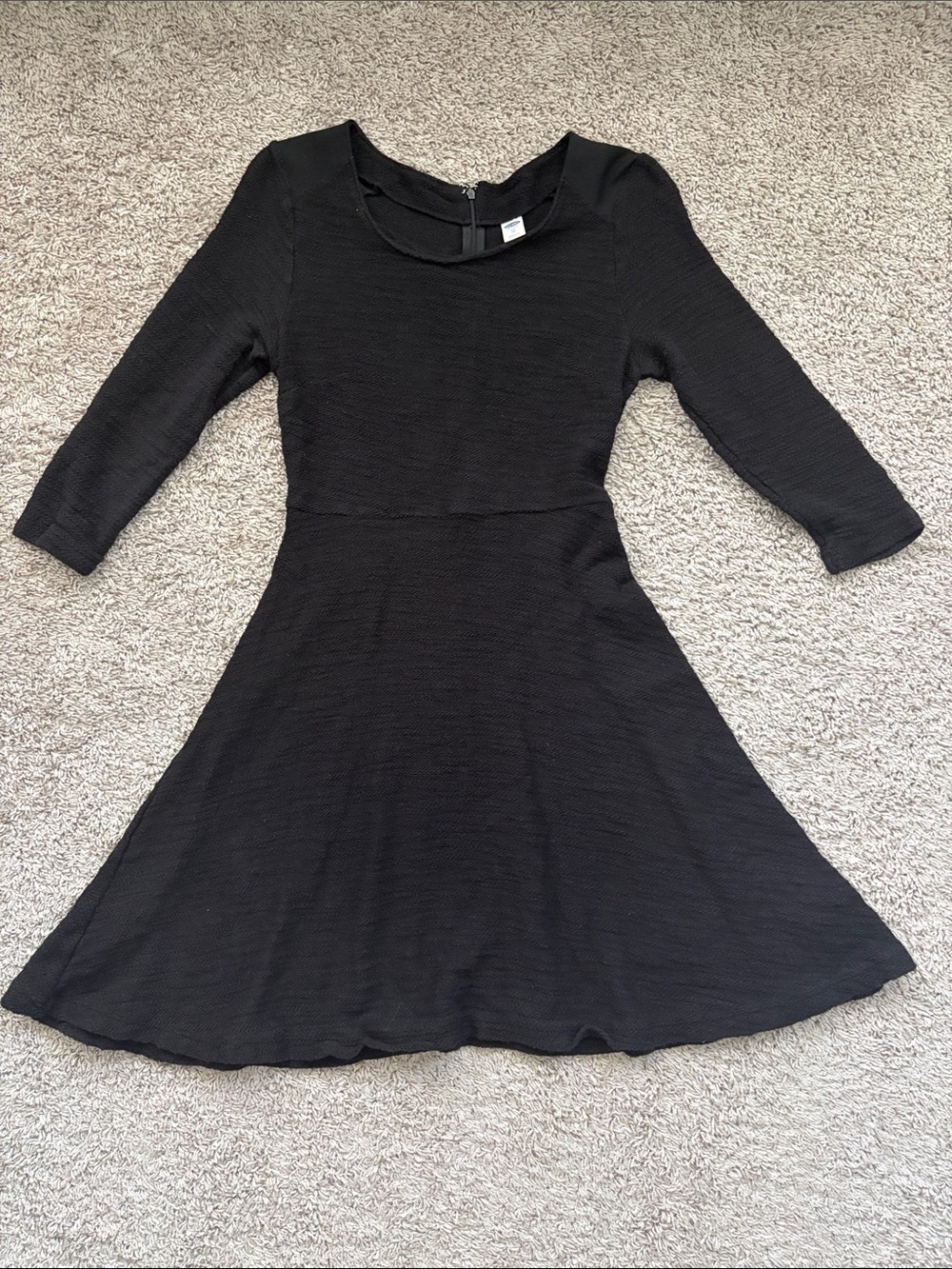Classic Black knit Fit & Flare Dress